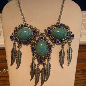 Unique Dyed Howlite Necklace